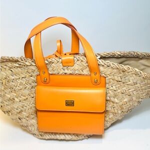 Dolce & Gabbana Kendra Straw Tote